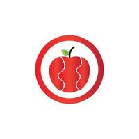 vecteur de logo pomme