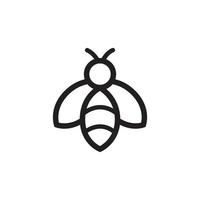 vecteur de logo d'abeille