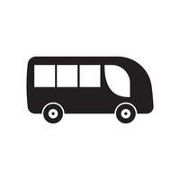 conception d'illustration vectorielle d'icône de bus vecteur