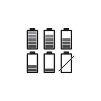 conception d'icône de batterie vecteur