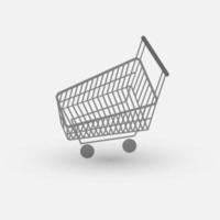 supermarché cart.vector illustration. vecteur