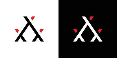 conception de logo triple x moderne et unique vecteur