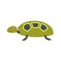 icône plate multicolore de tortue vecteur