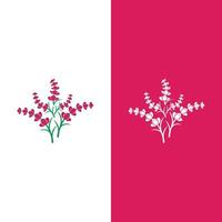 vecteur de logo fleur de lavande fraîche