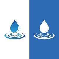 illustration vectorielle de goutte d'eau logo vecteur