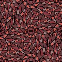 abstrait vecteur rouge fond transparent avec des étoiles géométriques complexes sous la forme d'un kaléidoscope