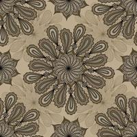 fond beige vectorielle continue avec ornement paisley vecteur