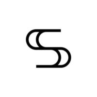 modèle de conception créative de logo lettre s. vecteur