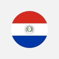 pays paraguay. drapeau paraguayen. illustration vectorielle. vecteur