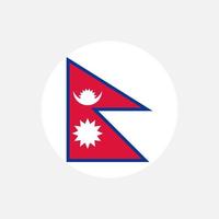 pays népal. drapeau népalais. illustration vectorielle. vecteur