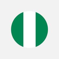 pays nigéria. drapeau nigérian. illustration vectorielle. vecteur