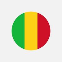 pays mali. drapeau malien. illustration vectorielle. vecteur