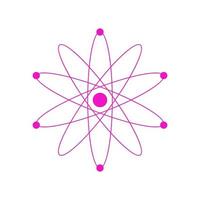 atome illustré sur fond blanc vecteur