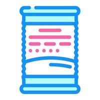 récipient d'illustration vectorielle d'icône de couleur de nourriture en conserve vecteur