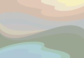 paysage abstrait pastel de vecteur. vecteur
