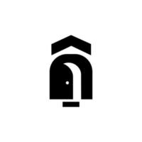 icône de l'immobilier. logo d'icône immobilier abstrait créatif et modèle de carte de visite. vecteur