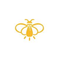 modèle de vecteur d'inspiration de conception de logo d'icône d'abeille, logos pour les produits et autres besoins de conception