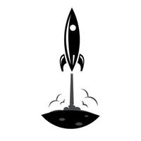 modèle vectoriel d'icône de logo de fusée, éléments, icônes, symboles, résumé, ensemble, formes, inspiration innovante et créative pour l'entreprise commerciale et promotions marketing avec un style plat