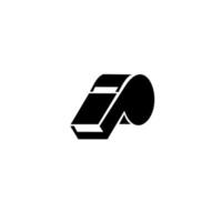 sifflet icon.creative sifflet icône ui, ux, applications, logiciels et infographies. conception de l'emblème sur fond blanc vecteur