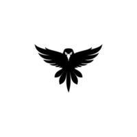 illustration de symbole d'aigle, conception d'icône sur fond blanc. vecteur