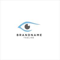 icône d'oeil pour le logo de monogramme d'initiales d'affaires vecteur