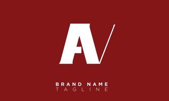 av alphabet lettres initiales monogramme logo va, a et v vecteur