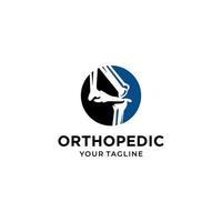 modèle de vecteur de conception de logo de santé orthopédique