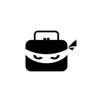 vecteur de stock de modèle de conception de logo ninja
