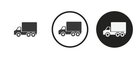 icône de camion . jeu d'icônes Web. collection d'icônes à plat. illustration vectorielle simple. vecteur
