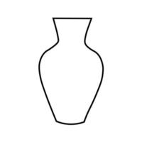 collection de dessins de contour de vases en eps 10 vecteur