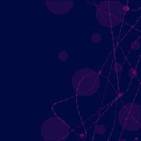 conception colorée d'art de ligne de technologie de lueur au néon avec un fond sombre. illustration vectorielle abstraite. style violet bleu et rose. vecteur