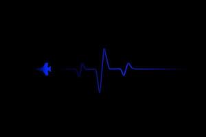 jet heartbeat pulse line pop art potrait logo design coloré avec fond sombre. illustration vectorielle abstraite. papier peint minimaliste sombre vecteur