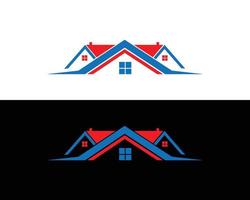 illustration de modèle de conception de logo de construction immobilière vecteur