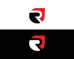 logo de lettre r et conception d'éléments vectoriels d'icône. vecteur