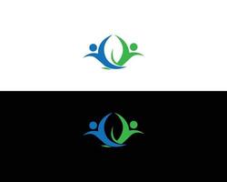 création de logo bien-être et santé. vecteur