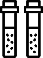 illustration vectorielle de tubes à essai sur fond. symboles de qualité premium. icônes vectorielles pour le concept et la conception graphique. vecteur