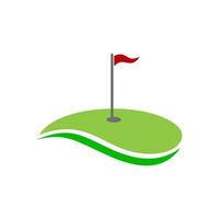 logo terrain de golf vecteur