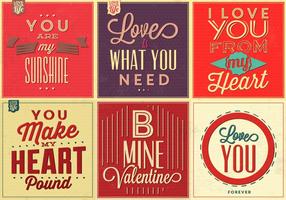 Love Quote Vector Background Pack