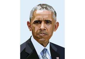 Free Obama Vector Portrait Skintone