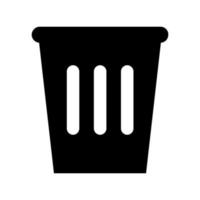 poubelle poubelle illustrée sur fond blanc vecteur