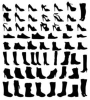 chaussures, silhouette, vecteur, illustration, eps10 vecteur