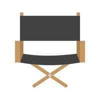 chaise de réalisateur icône plate multicolore vecteur