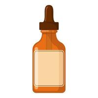 icône de bouteille d'huile essentielle dans un style plat isolé sur fond blanc. illustration vectorielle. vecteur