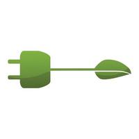 conception d'icône d'énergie verte écologique, illustration vectorielle vecteur