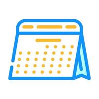 calendrier pour la planification de l'illustration vectorielle de l'icône de couleur du mois vecteur