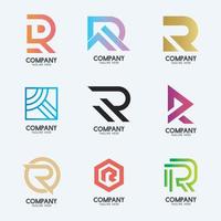 création de logo créatif minimal lettre r 2. logotype d'entreprise premium. vecteur