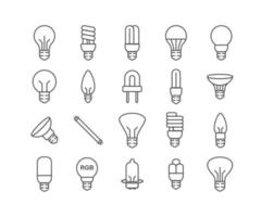 icône d'ampoule simple pour l'éclairage vecteur
