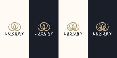logo nature de luxe, logo de référence pour les entreprises vecteur