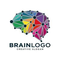 modèle de vecteur de conception de logo de cerveau