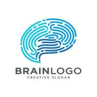 modèle de vecteur de conception de logo de cerveau